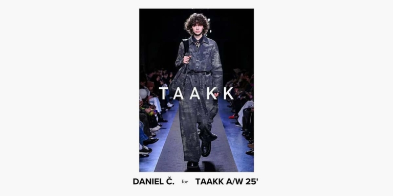 Daniel Č. sfila per TAAKK alla Settimana della moda di Parigi A/I 25