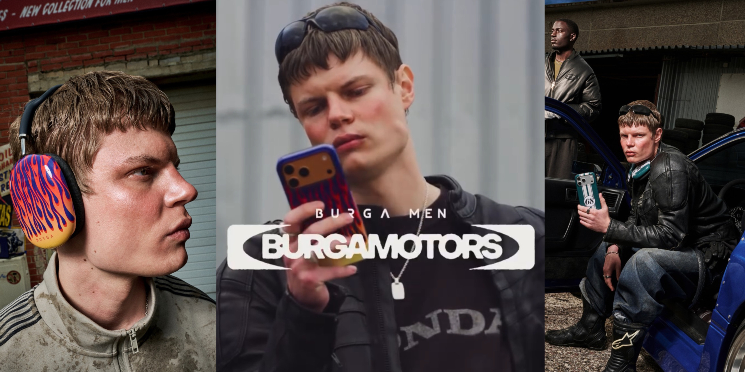 Anton Kundrus per BURGA MEN - Un modello edgy incontra gli accessori tech
