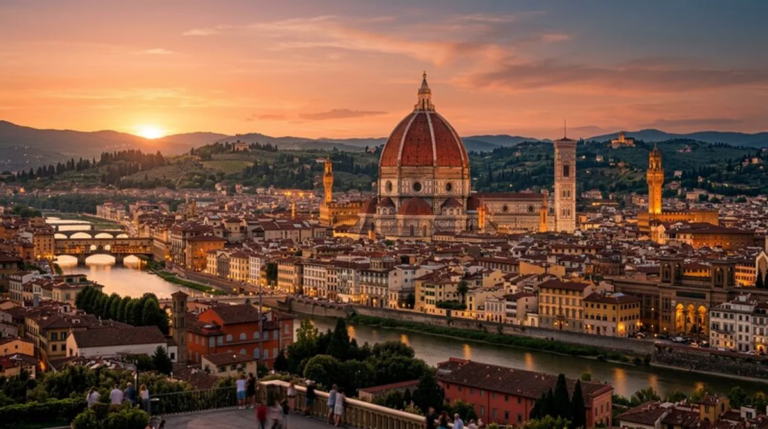 Privatjet nach Florenz